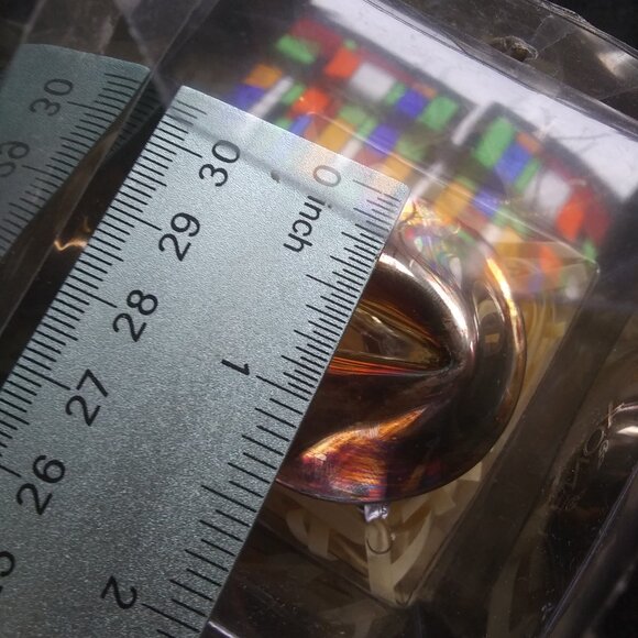 Lenox Silverplated Faux Gold Fortune Cookie Gift Of Love Marriage Proposal - Picture 14 of 15